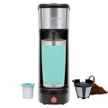 Chefman InstaCoffee Single Serve Coffee Maker w/ Reusable Filter, K Cup Compatible - Black, New