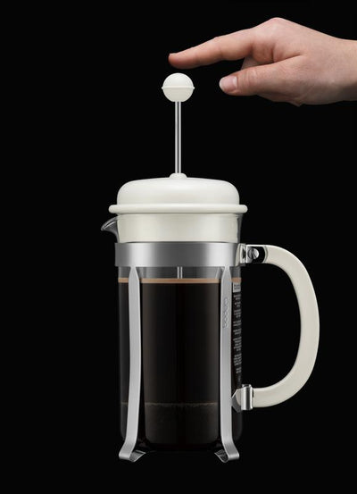 Bodum 34oz Caffettiera French Press Coffeemaker, Plastic, White