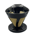 Pour Over Coffee Dripper Manual Single Cup Brew Easy to Clean Stainless Steel Reusable Coffee Filters Coffee Filter for Office Hiking Home