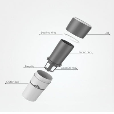 Portable Espresso Maker Single Serve Coffee Maker Travel for Camping, Travel, Home, Office