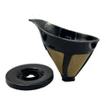 Pour Over Coffee Dripper Manual Single Cup Brew Easy to Clean Stainless Steel Reusable Coffee Filters Coffee Filter for Office Hiking Home