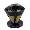 Pour Over Coffee Dripper Manual Single Cup Brew Easy to Clean Stainless Steel Reusable Coffee Filters Coffee Filter for Office Hiking Home